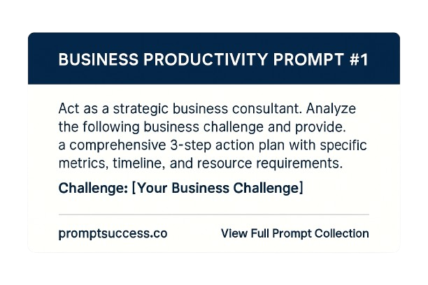 Business ChatGPT Prompts | Executive Productivity Pack